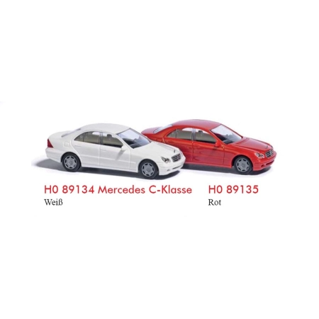 Busch 89135 - Mercedes klasy C, czerwony