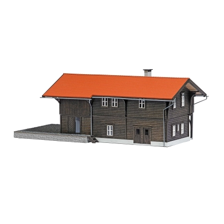 Busch 1644 - Szwajcarski dworzec kolejowy „Trin''