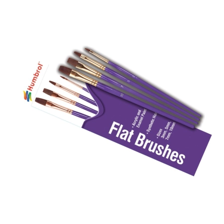 HUMBROL AG4305 - Brush Pack - Flat 3, 5, 7, 10