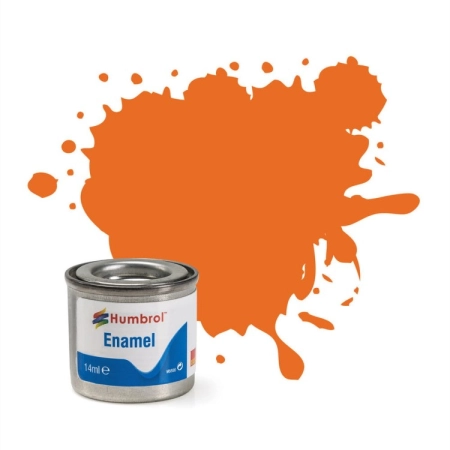 HUMBROL AA0196 - Farba olejna 018 Orange Gloss