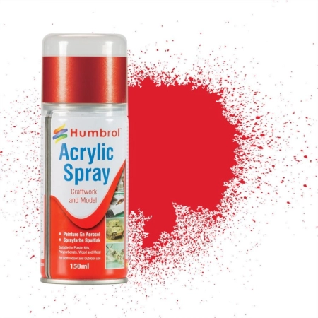 HUMBROL AD6019 - Spray akrylowy 150 ml 019 Red