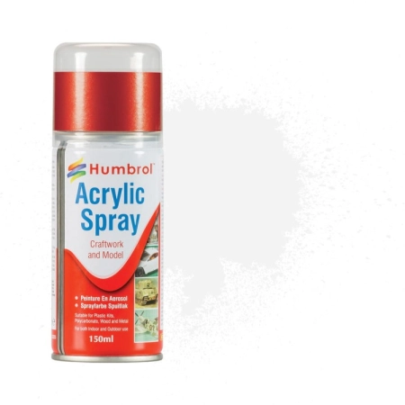 HUMBROL AD6022 - Spray akrylowy 150 ml 022 White Gloss