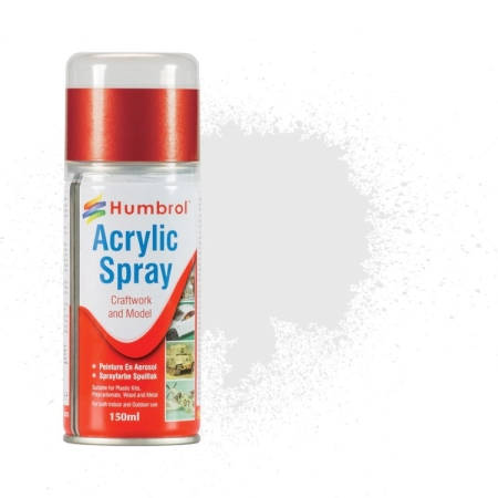 HUMBROL AD6034 - Spray akrylowy 150 ml 034 White Matt