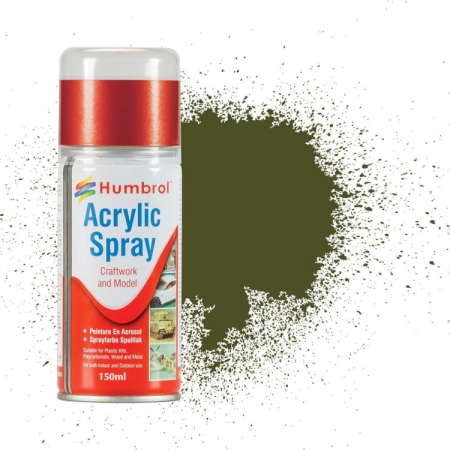 HUMBROL AD6155 - Spray akrylowy 150 ml 155 Olive Drab Matt