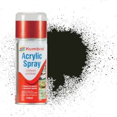 HUMBROL AD6163 - Spray akrylowy 150 ml 163 Dark Green Satin