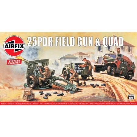 AIRFIX A01305V - 25pdr Field Gun and Quad - 1:76