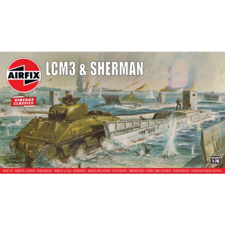 AIRFIX A03301V - LCM3 & Sherman - 1:76