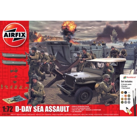 AIRFIX A50156A - Gift Set - D-Day 75th Anniversary Sea Assault - 1:72