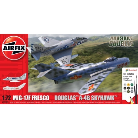 AIRFIX A50185 - Gift Set - Mig-17F Fresco & Douglas A-4B Skyhawk Dogfight Double - 1:72