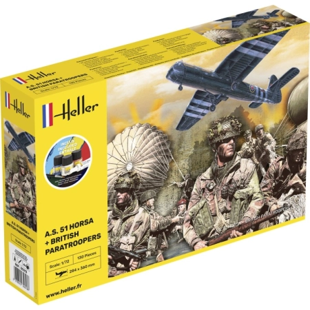 Heller 35313 - Starter Set - A.S. 51 Horsa + Paratroopers - 1:72