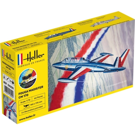 Heller 56220 - Starter Set - Fouga Magister CM 170 - 1:72