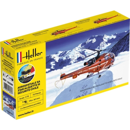 Heller 56289 - Alouette III Sécurité Civile 1:72
