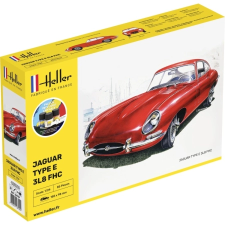 Heller 56709 - Starter Set - Jaguar Type E 3L8 FHC - 1:24