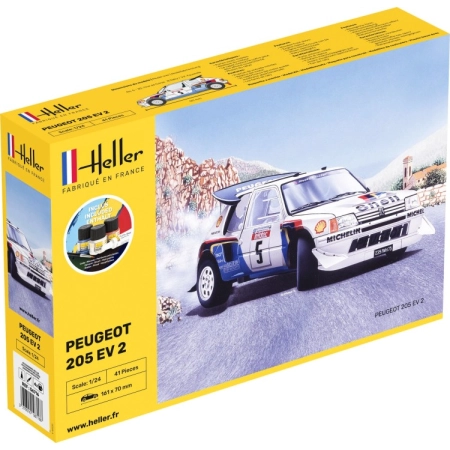 Heller 56716 - Starter Set - Peugeot 205 EV2 - 1:24