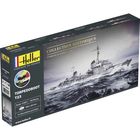 Heller 57011 - Starter Set - Torpedoboot T23 - 1:400
