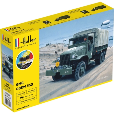 Heller 57121 - Starter Set - Ciężarówka GMC - 1:35
