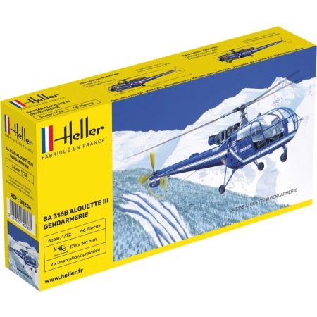 Heller 80286 - SA 316 Alouette III Gendarmerie - 1:72