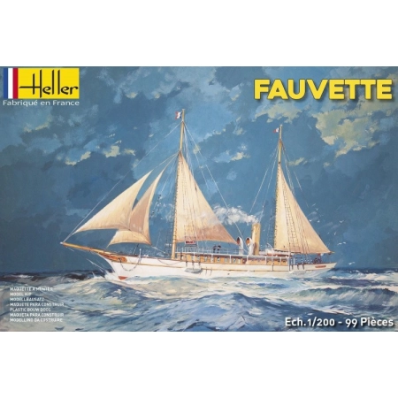Heller 80612 - Jacht parowy Fauvette - 1:200