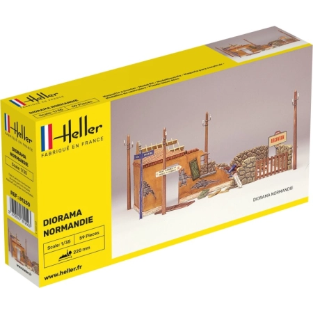 Heller 81250 - Normandia - ruiny budynku - 1:35