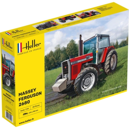 Heller 81402 - Traktor Massey Ferguson 2680 - 1:24
