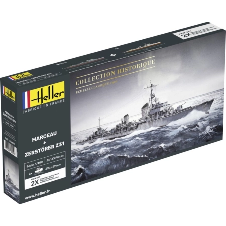 Heller 85009 - Marceau + Zerstörer Z31 Twinset - 1:400
