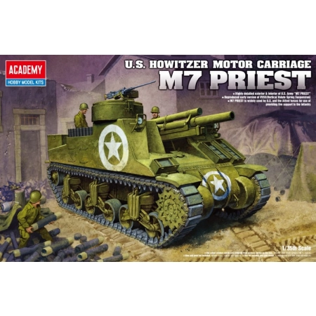 Academy 13210 M7 105mm SPG Priest, 1:35