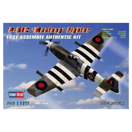 HOBBY BOSS - 80243 P-51 C (polskie malowanie) - 1:72
