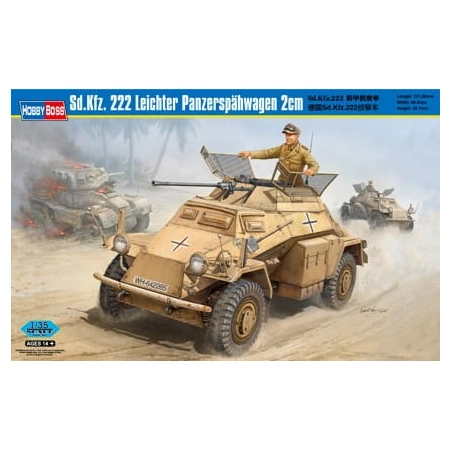 HOBBY BOSS 82442 - Sd.Kfz. 222 Leichter Panzerspahwagen 2cm - 1:35