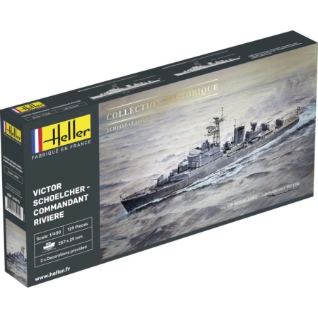 Heller 81015 - Fregata Victor Schoelcher Commandant Riviere - 1:400