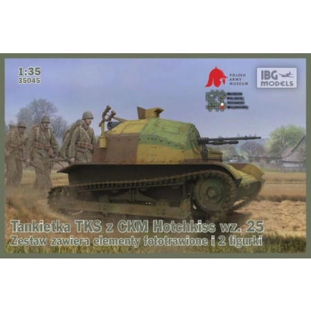 IBG 35045 - Tankietka TKS z CKM Hotchkiss wz. 25 (elementy fototrawione i figurki) - 1:35