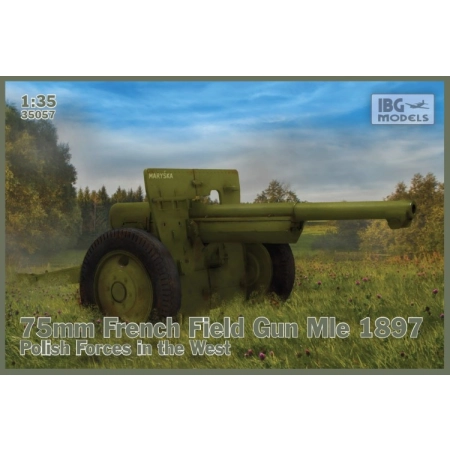IBG 35057 - Działo polowe 75mm Mle 1897 polskich sił zbrojnych na zachodzie - 1:35