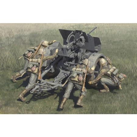 HOBBY BOSS 84418  - Figurki - Załoga 20mm Flak 38 early - 1:35