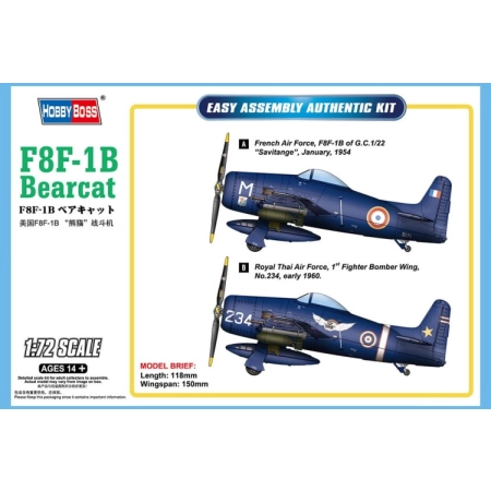 HOBBY BOSS 87268 - F8F-1B Bearcat - 1:72