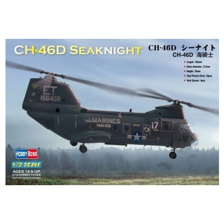 HOBBY BOSS 87213 - Helikopter CH-46D Sea Knight - 1:72