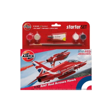 AIRFIX A55202C - Starter Set - RAF Red Arrows Hawk - 1:72