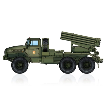 HOBBY BOSS 82931 - Wyrzutnia rakiet BM-21 Grad - 1:72