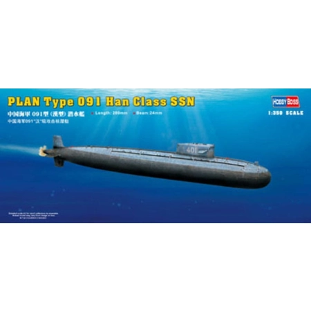 HOBBY BOSS 83512 - Okręt podwodny PLAN Type 091A Han Class - 1:350