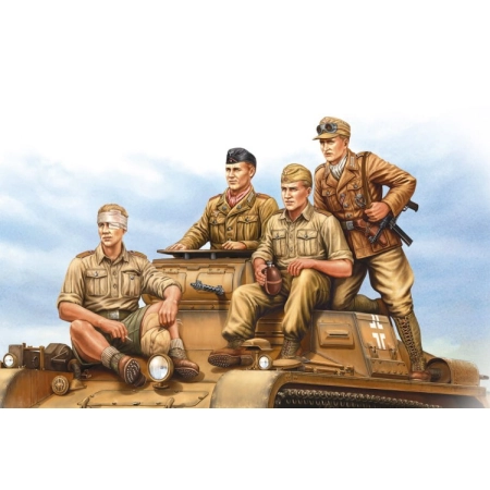HOBBY BOSS 84409  - Figurki - German Tropical Panzer Crew - 1:35