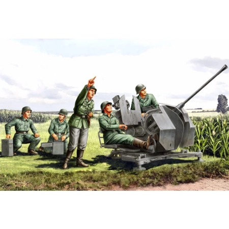 HOBBY BOSS 84412  - Figurki - Obsługa 20cm Flak 38 - 1:35