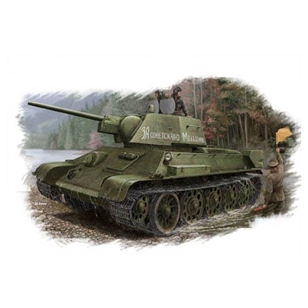 HOBBY BOSS 84808 - Russian T-34/76 (model 1943 Factory No.112) Tank - 1:48