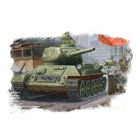 HOBBY BOSS 84809 - Russian T-34/85 (model 1944 angle-jointed turret) Tank - 1:48