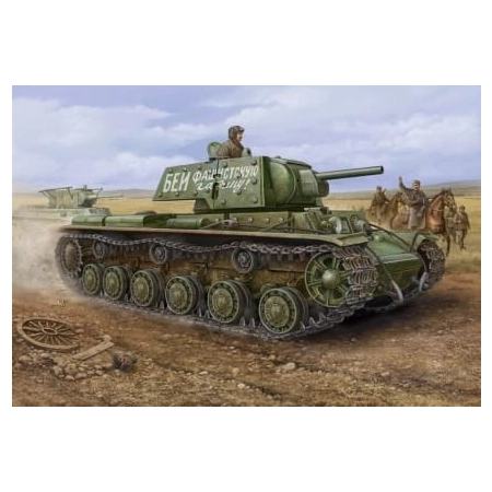HOBBY BOSS 84811 - Russian KV-1 Ehkranami tank - 1:48