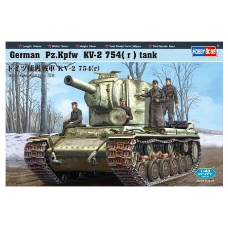 HOBBY BOSS 84819 - German Pz.Kpfw KV-2 754(r) tank - 1:48