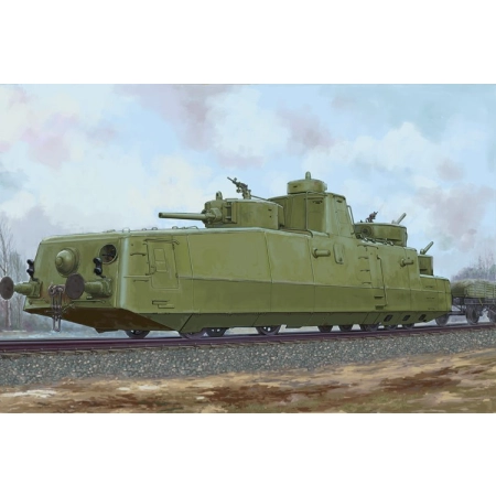 HOBBY BOSS 85514 - Radziecki pociąg pancerny MBV-2 (late F-34 GUN) - 1:35