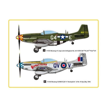 HOBBY BOSS 85802 - P-51D Mustang IV Fighter - 1:48