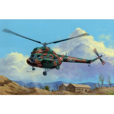 HOBBY BOSS 87241 - Helikopter MI-2T Hoplite (polskie malowanie) - 1:72