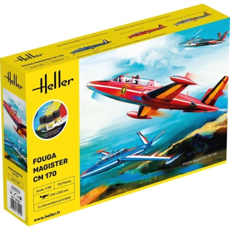 Heller 35510 - Starter Set - Fouga Magister CM170 - 1:48