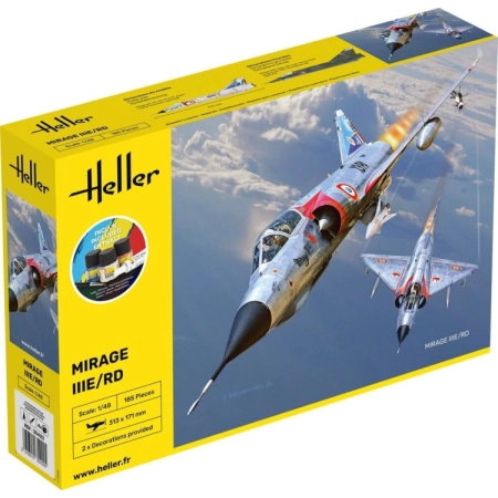 Heller 35422 - Starter Set - Mirage IIIE-O-R-RD-EE-EA - 1:48