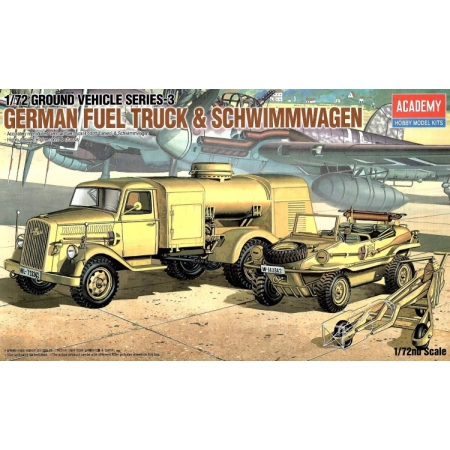 Academy 13401 - German Fuel Truck + Schwimmwagen 1:72.