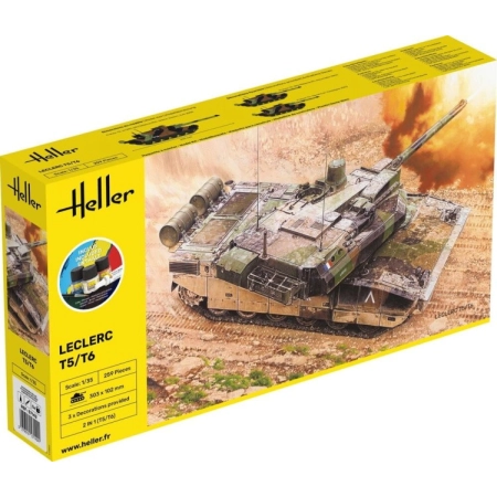 Heller 57142 - Starter Set - Czołg Leclerc T5/T6 - 1:35